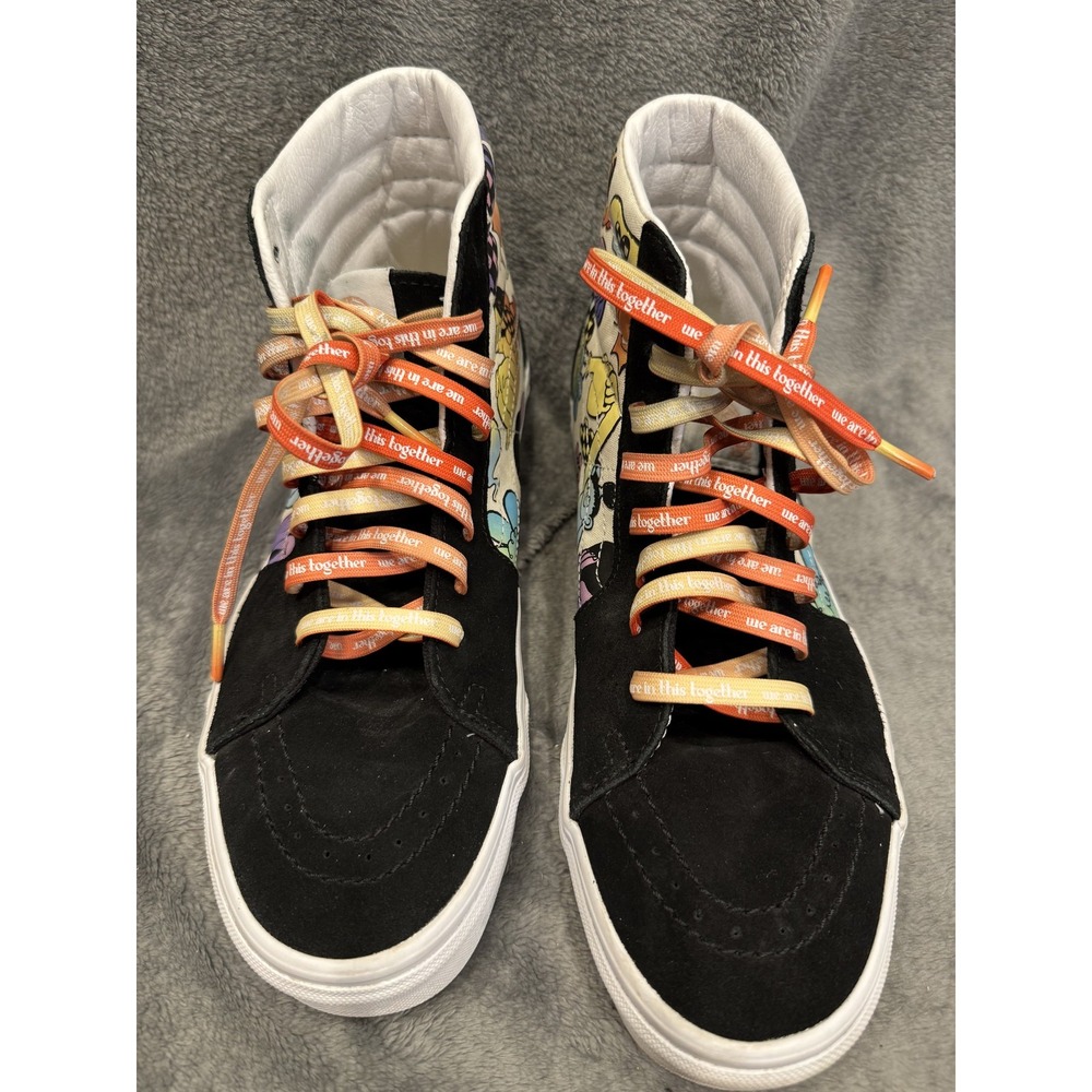 Vans Sk8-Hi Shoes Womens 11 Multicolor Together Collaboration‎ High Top Art - Picture 2 of 16